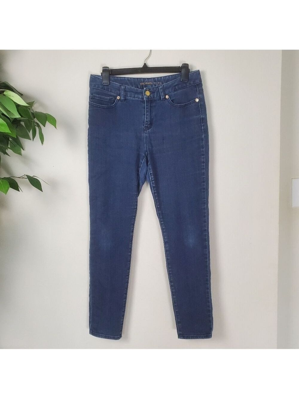 Michael Kors Dark Blue Jeans Women's Size 4 Large Logo